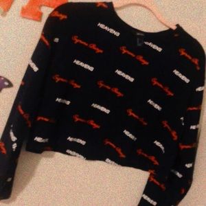 Long sleeve crop top